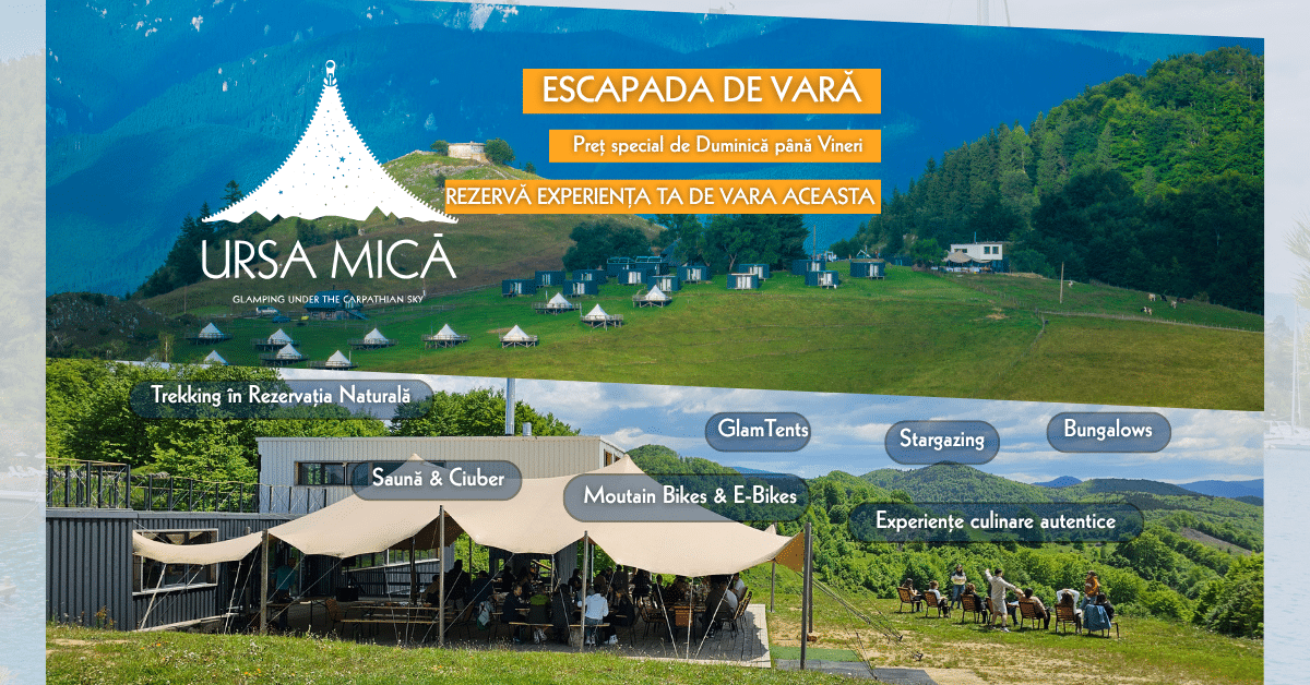 Escapada de vară în inima Carpaților– Glamtent sau Bungalow | 2 Mese Incluse pe zi