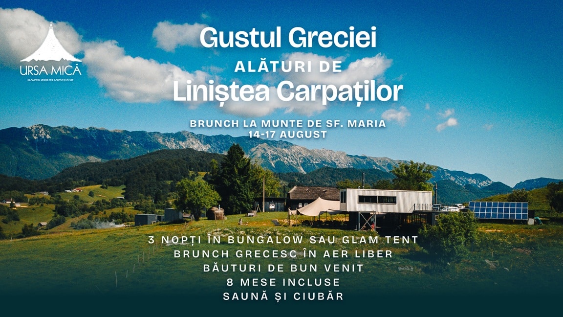 Gustul Greciei alături de Liniștea Carpaților | Brunch la Munte – Sărbătoarea de Sfânta Maria