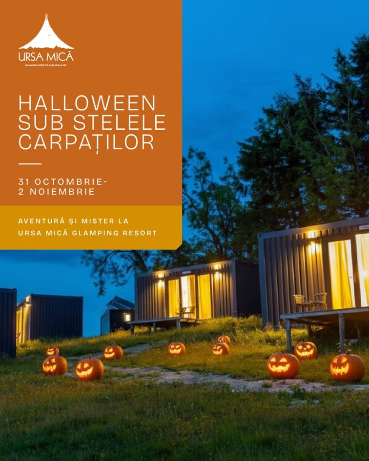 Halloween sub Stelele Carpaților: Aventură și Mister la Ursa Mică Glamping Resort